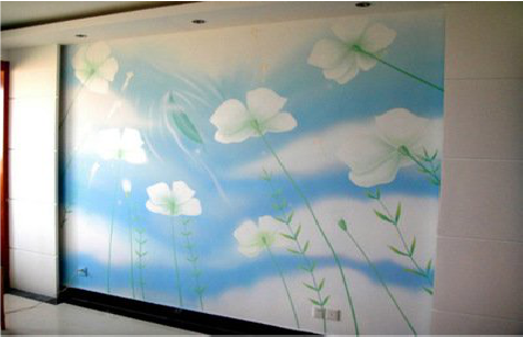 孝感画墙绘怎么画好白云的蓬松感？