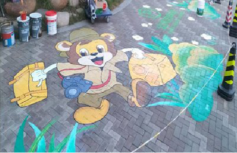 孝感夏季画地面彩绘会遇到的问题