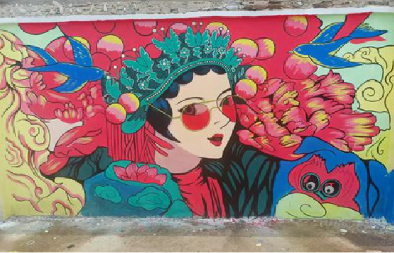 孝感墙体彩绘-网红墙