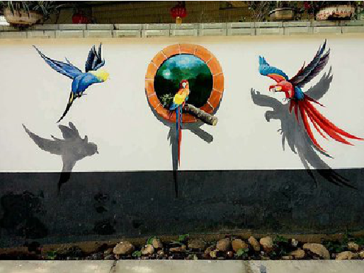 孝感视觉错位-3D墙绘设计