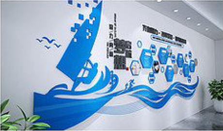 孝感海浪主题文化墙如何设计？