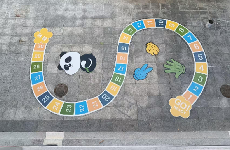 孝感地面游戏彩绘