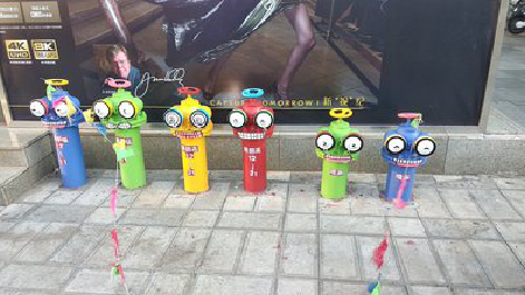 孝感商业区彩绘