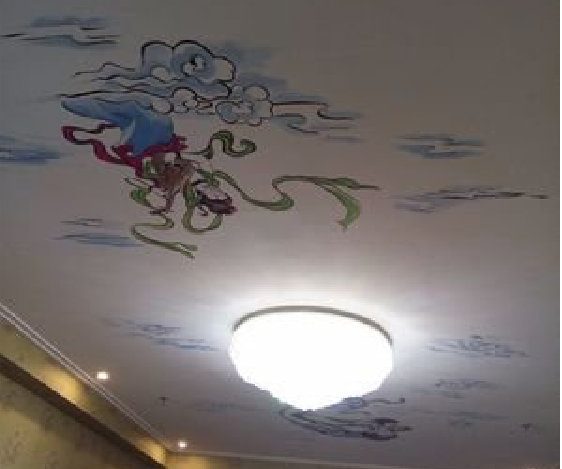 孝感如何快速绘制天花板上的手绘墙？