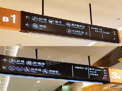 孝感如何通过商场标识牌引导客流分布？